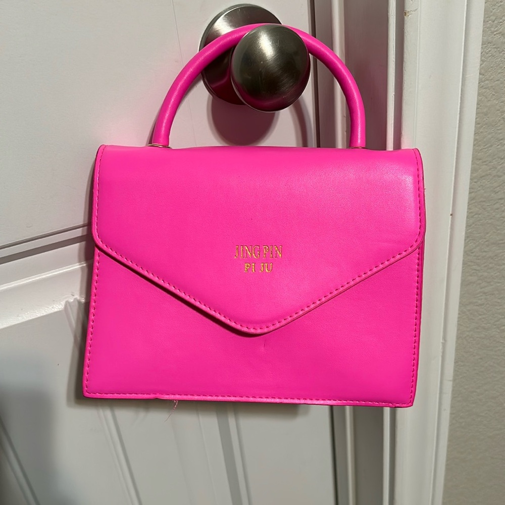 Vibrant, hot pink purse